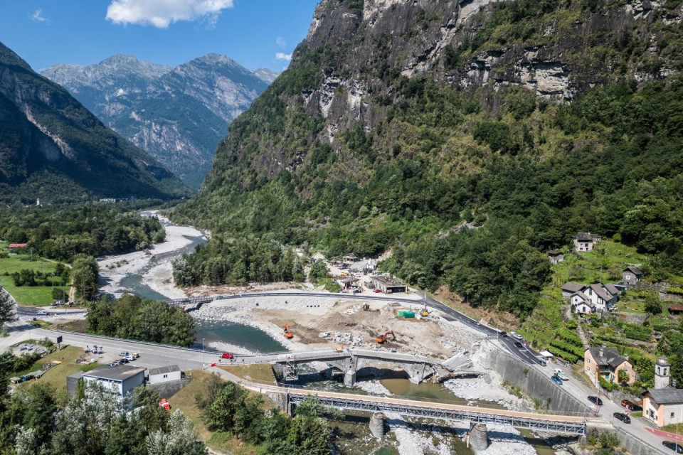 Alluvione in Vallemaggia, due anni di interventi e ricostruzione