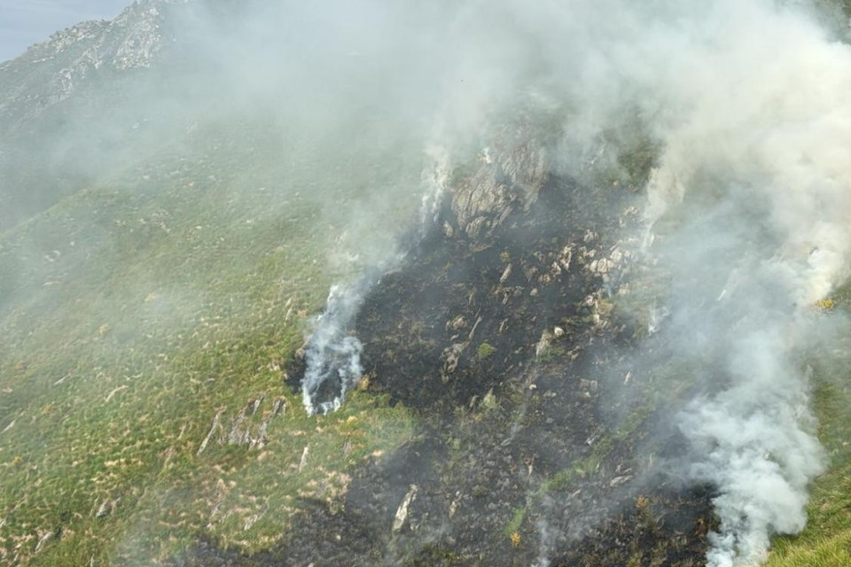Incendio sul Monte Trosa, il punto della situazione