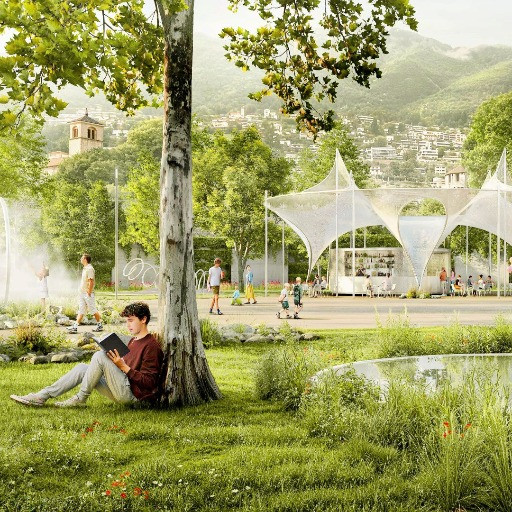 «Via quella grigia rotonda, vogliamo un nuovo giardino»