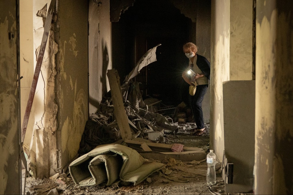 Su Kiev un'altra pioggia di missili nella notte