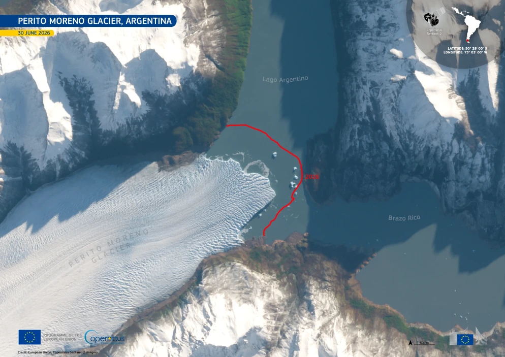 Immagine satellite del&nbsp; Copernicus Sentinel-2