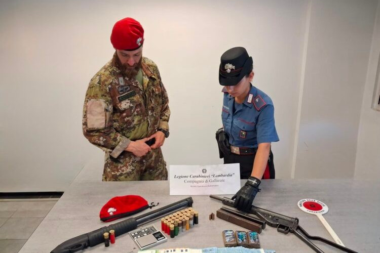 Pure armi da guerra nei boschi della droga del Varesotto