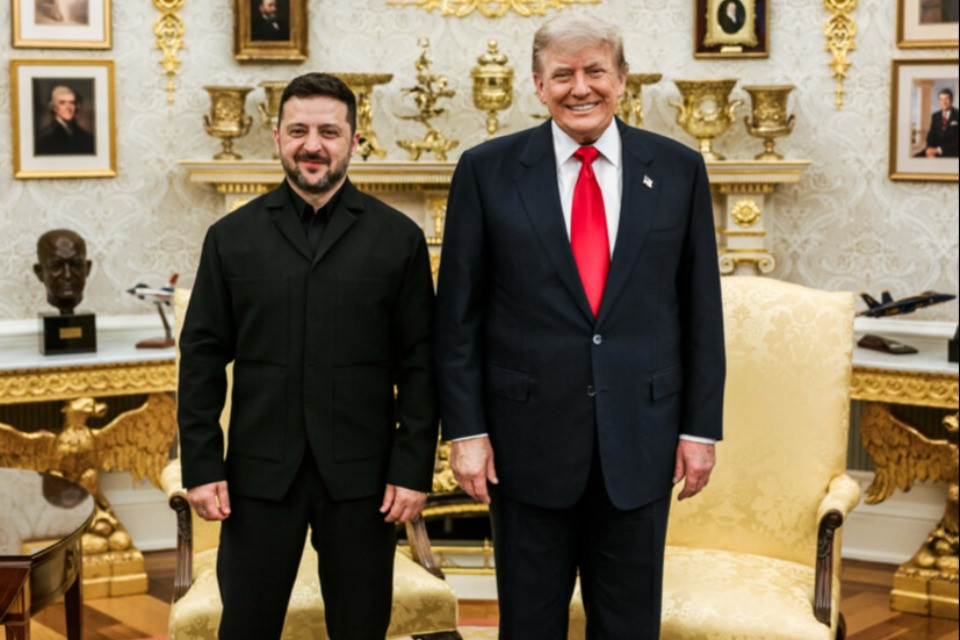 Zelensky da Trump: «Un buon incontro, sì alle licenze dei Patriot»