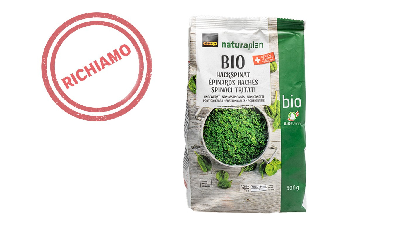 Coop richiama gli spinaci tritati non conditi bio Naturaplan