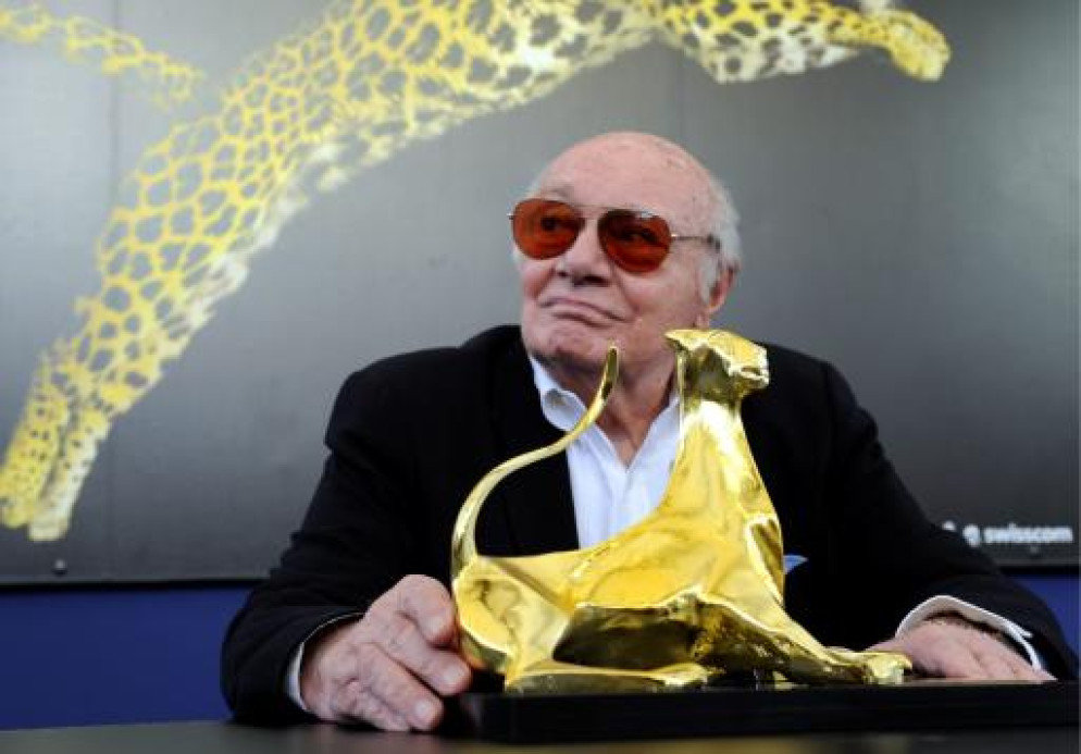 Francesco Rosi con il Pardo alla carriera il 13 agosto 2010, durante Locarno63. ©CdT/archivio