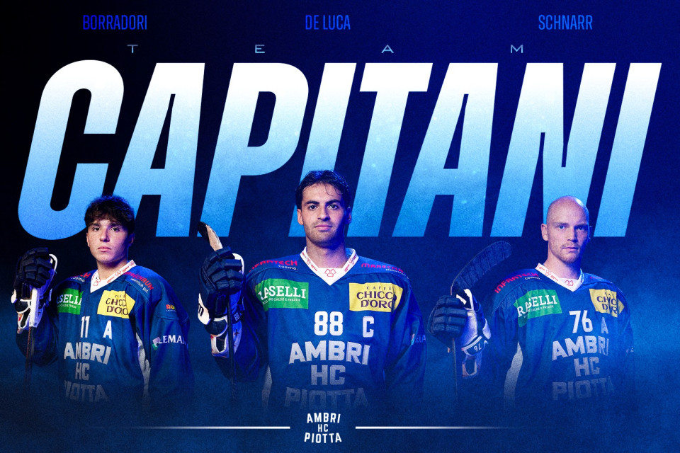 Tommaso De Luca è il nuovo capitano dell’Hockey Club Ambrì-Piotta
