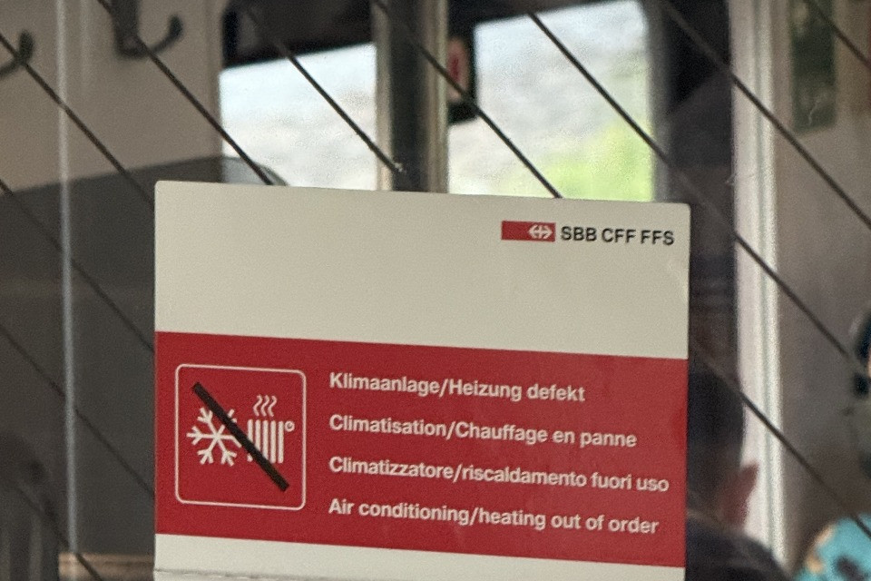 Anche le FFS «soffrono» il caldo, in aumento i guasti agli impianti di climatizzazione