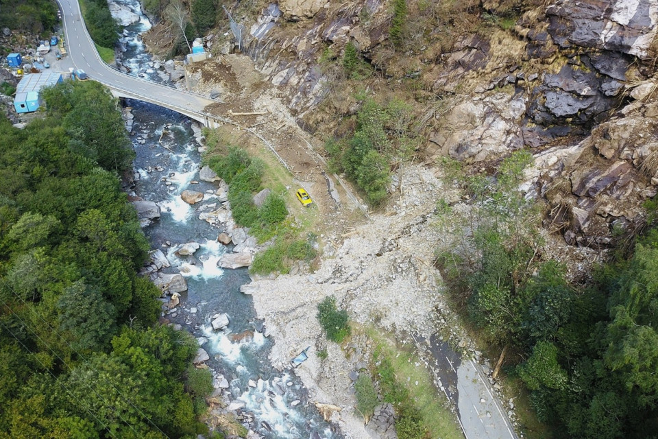 La strada della Calanca chiusa probabilmente fino alla fine della settimana