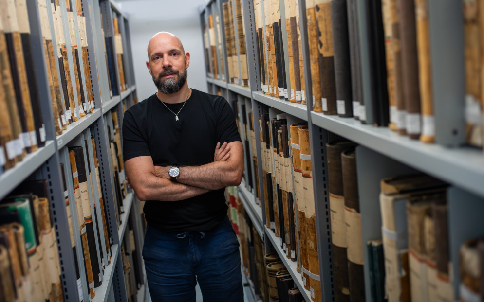 Stefano Anelli, collaboratore scientifico dell'Archivio di Stato.&nbsp;