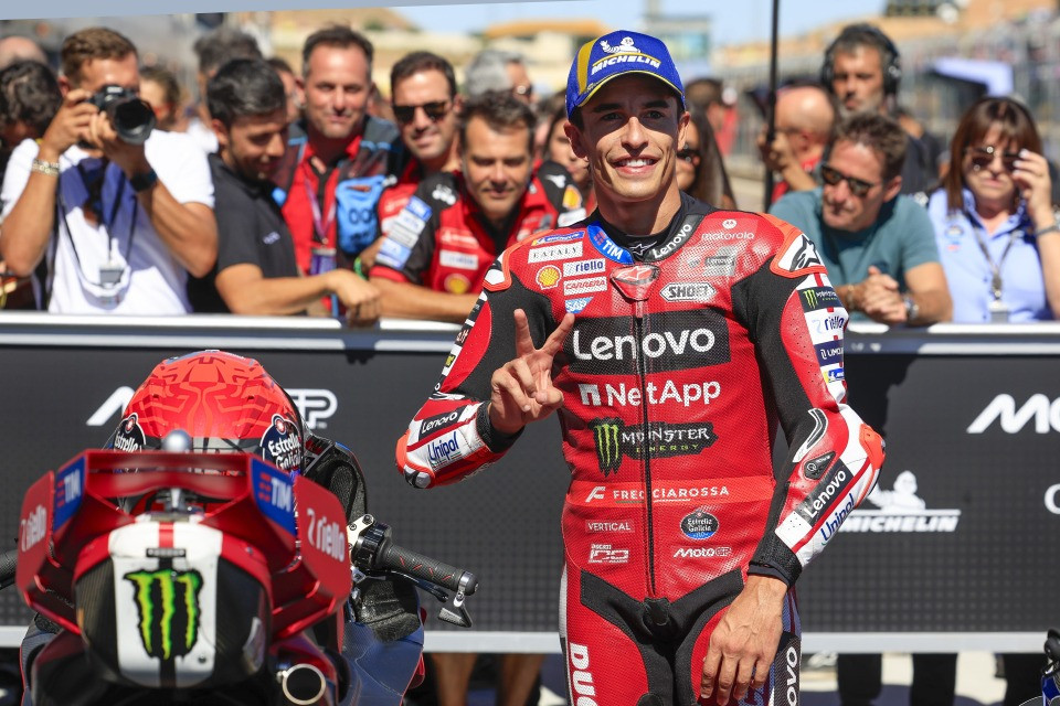 Marc Marquez vince la gara sprint al GP di Aragona