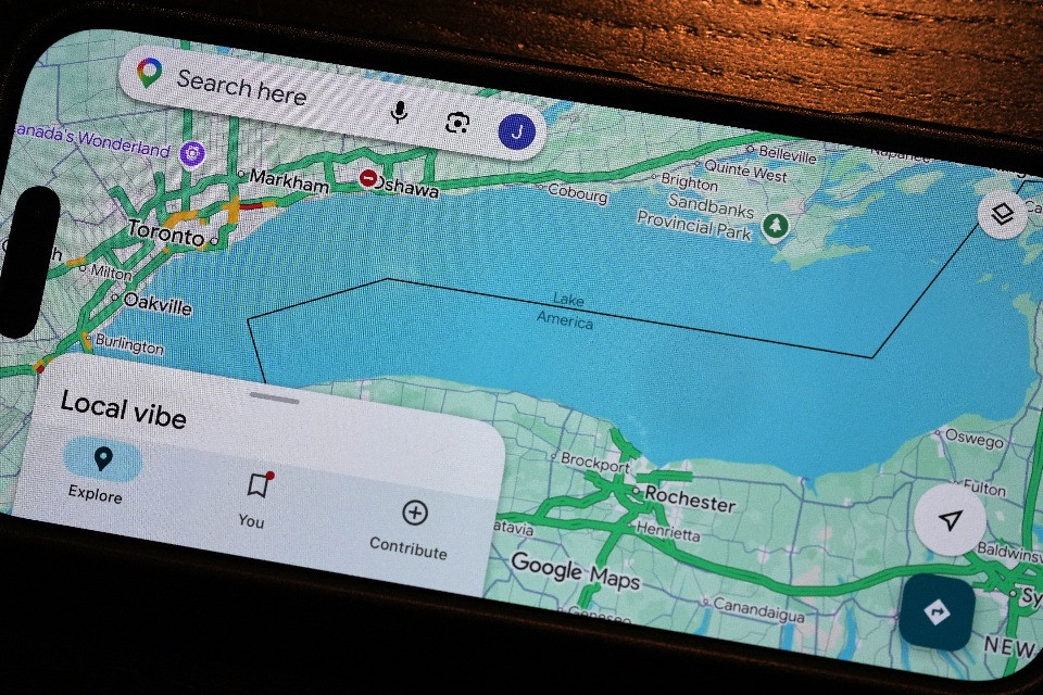Da «Lake Ontario» a «Lake America»: la battaglia USA-Canada arriva sulle mappe di Google e Apple