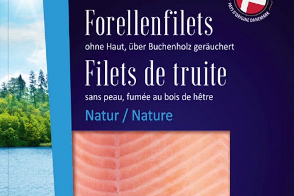Listerie nei filetti di trota affumicata del marchio Nautica