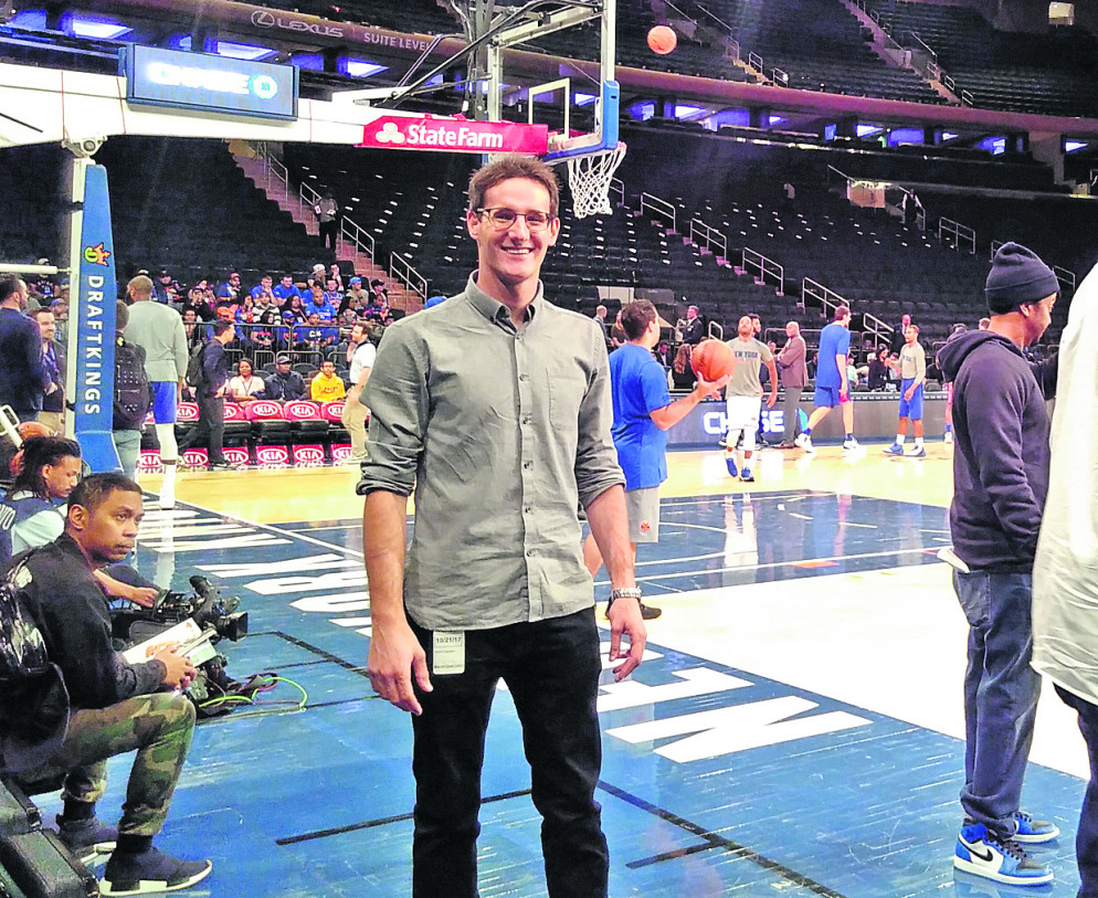 Federico Augugliaro al Madison Square Garden di New York.