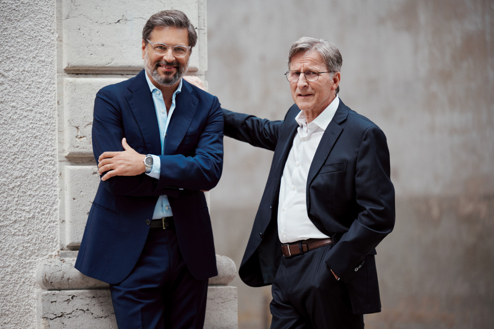 Michel Parmigiani con Guido Terreni