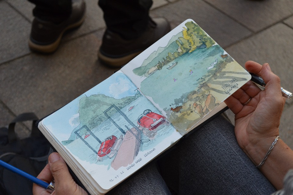 Una matita per scoprire quello che gli occhi non vedono: Lugano finisce sul taccuino degli Urban Sketchers