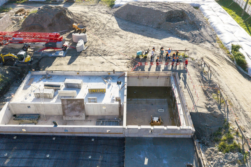 Nuovo Lido di Grono: il cantiere prende forma