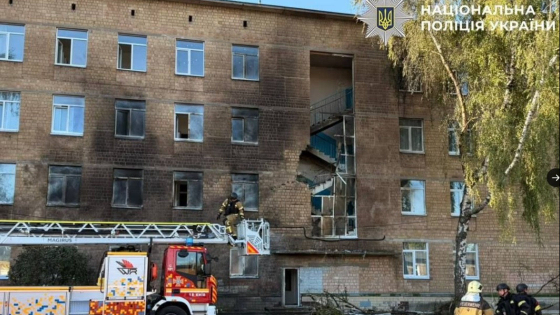Colpita una scuola a Kiev, «i bambini erano già in un rifugio»