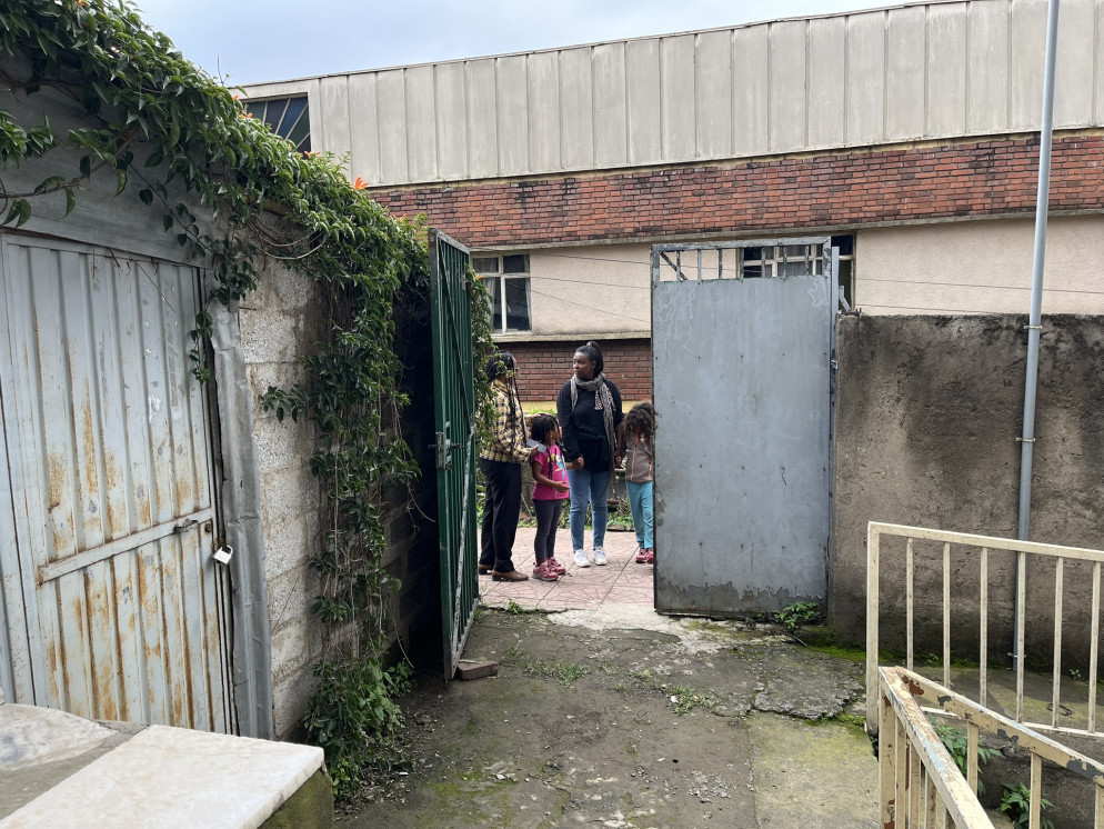 All'interno dell'orfanotrofio di Addis Abeba (foto Pagnamenta)