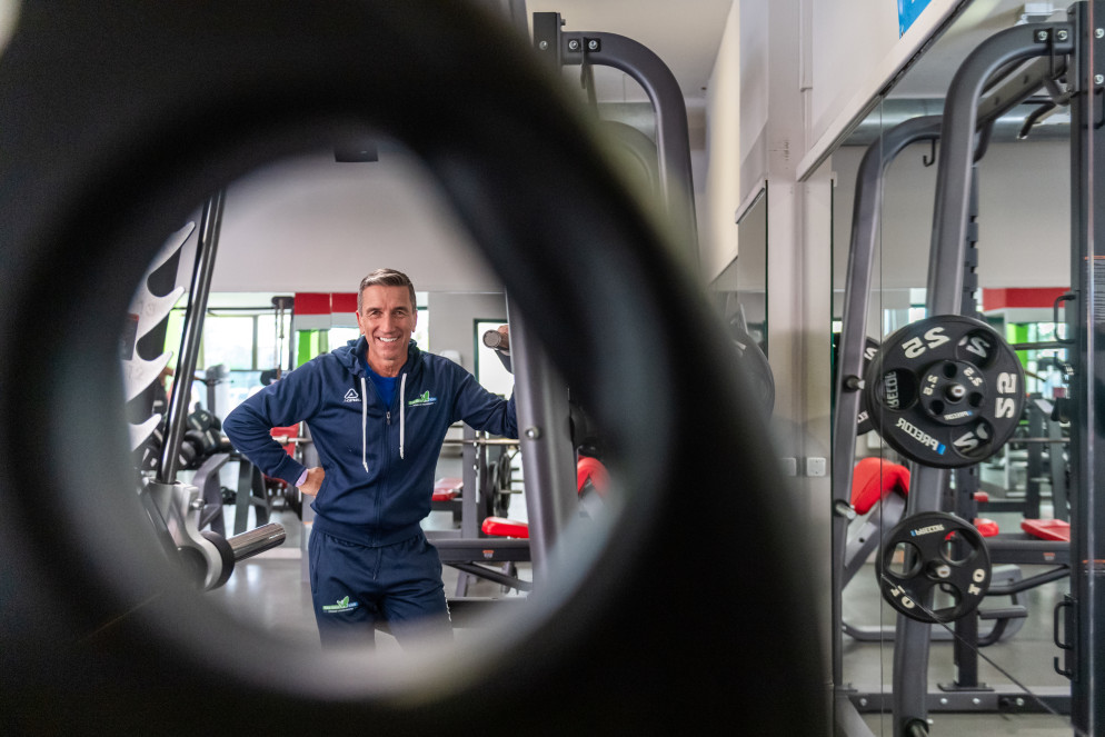 Paride Oggioni, direttore del centro fitness Free Time Club a Lugano. (Foto CdT - Zocchetti)