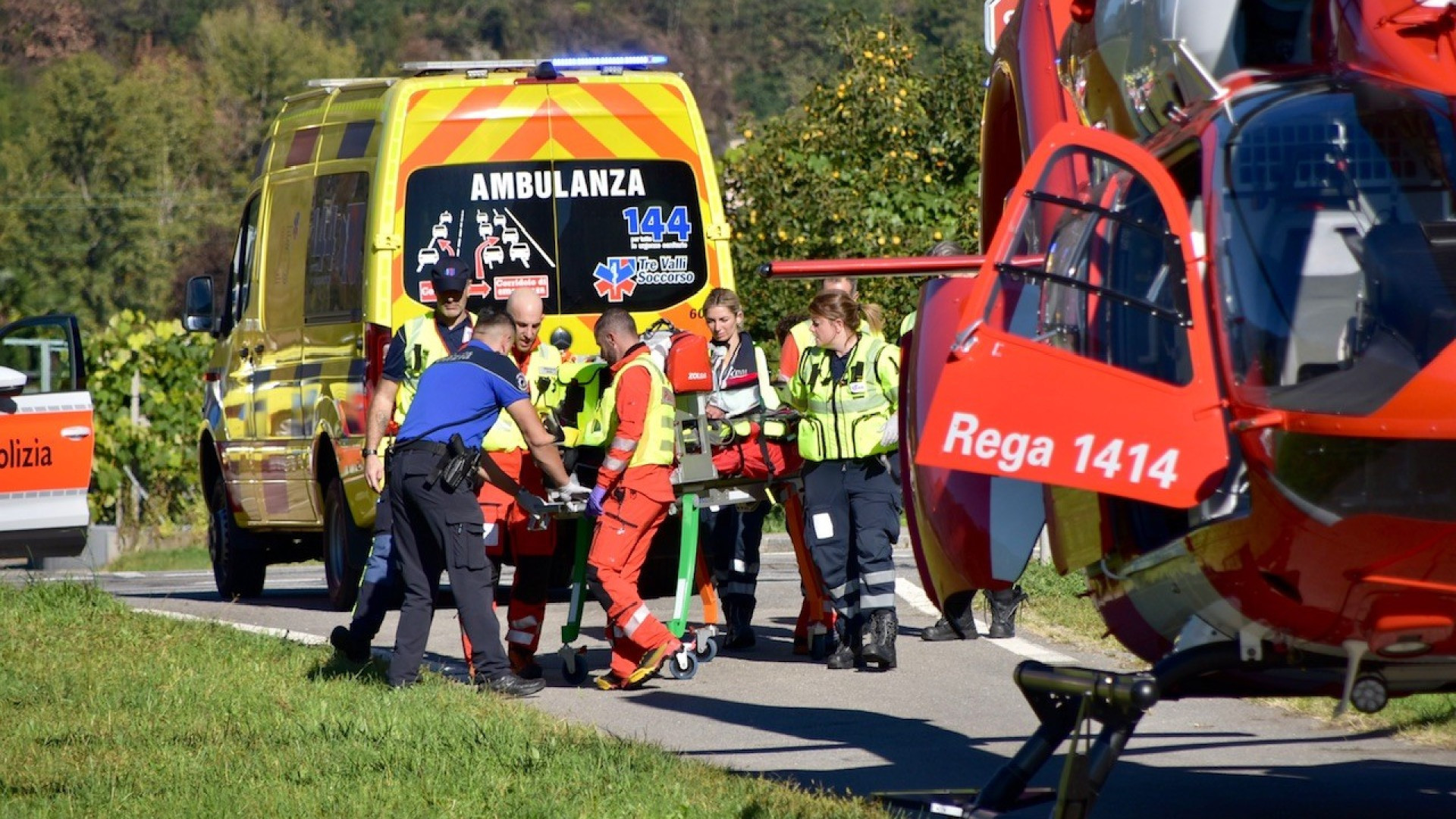 Malore in bicicletta, soccorsi in azione a Biasca