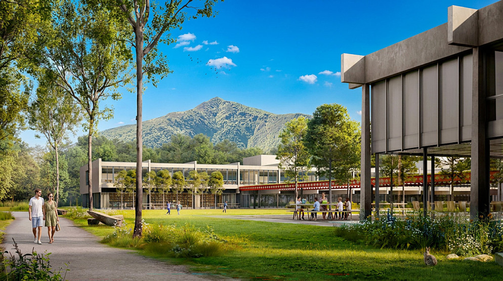Un'altra vista del progetto © Comune di Losone