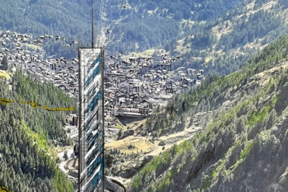 Lina Peak, la torre più alta del Paese ai piedi del Cervino