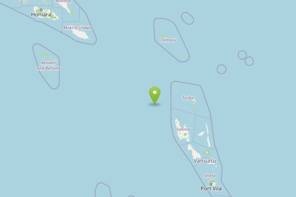 Terremoto di magnitudo 6.3 a Vanuatu