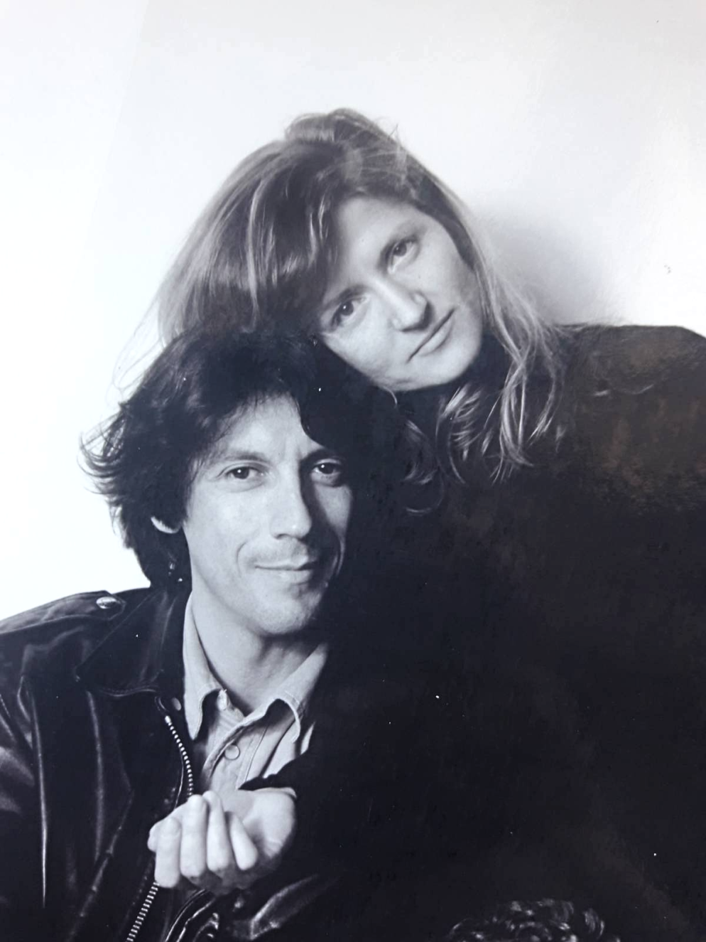 Claudio Prati e Ariella Vidach nel 1988.