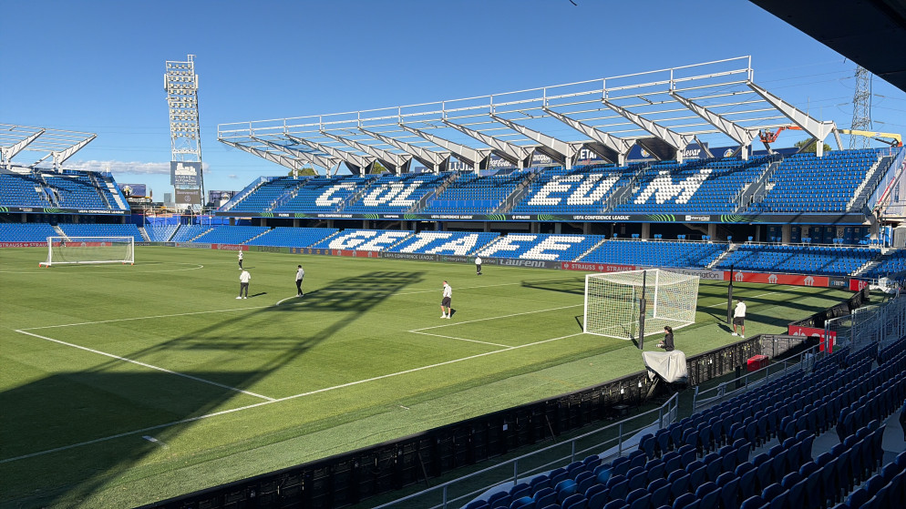 L'Estadio Coliseum di Getafe è in piena fase di ristrutturazione.